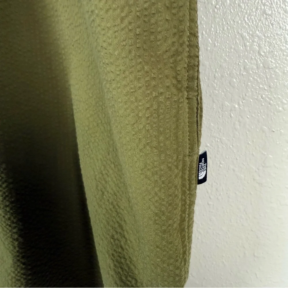 The North Face Olive Green Short Sleeve Button Up